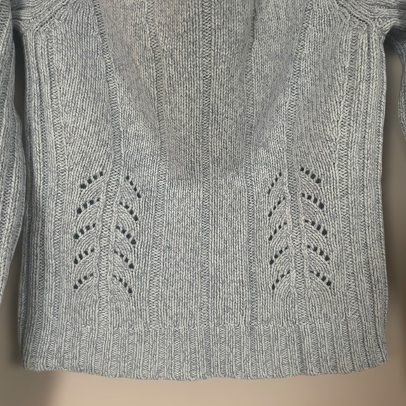 Y2K Express Knit Long Sleeve Blue Crew Neck Sweater - Size Medium - Picture 8 of 11